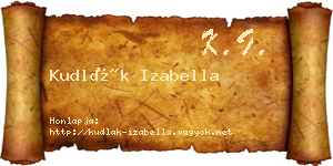 Kudlák Izabella névjegykártya